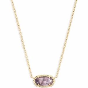 Purple and gold Kendra Scott necklace
